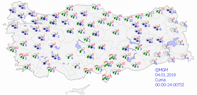 İstanbul'a kar geliyor